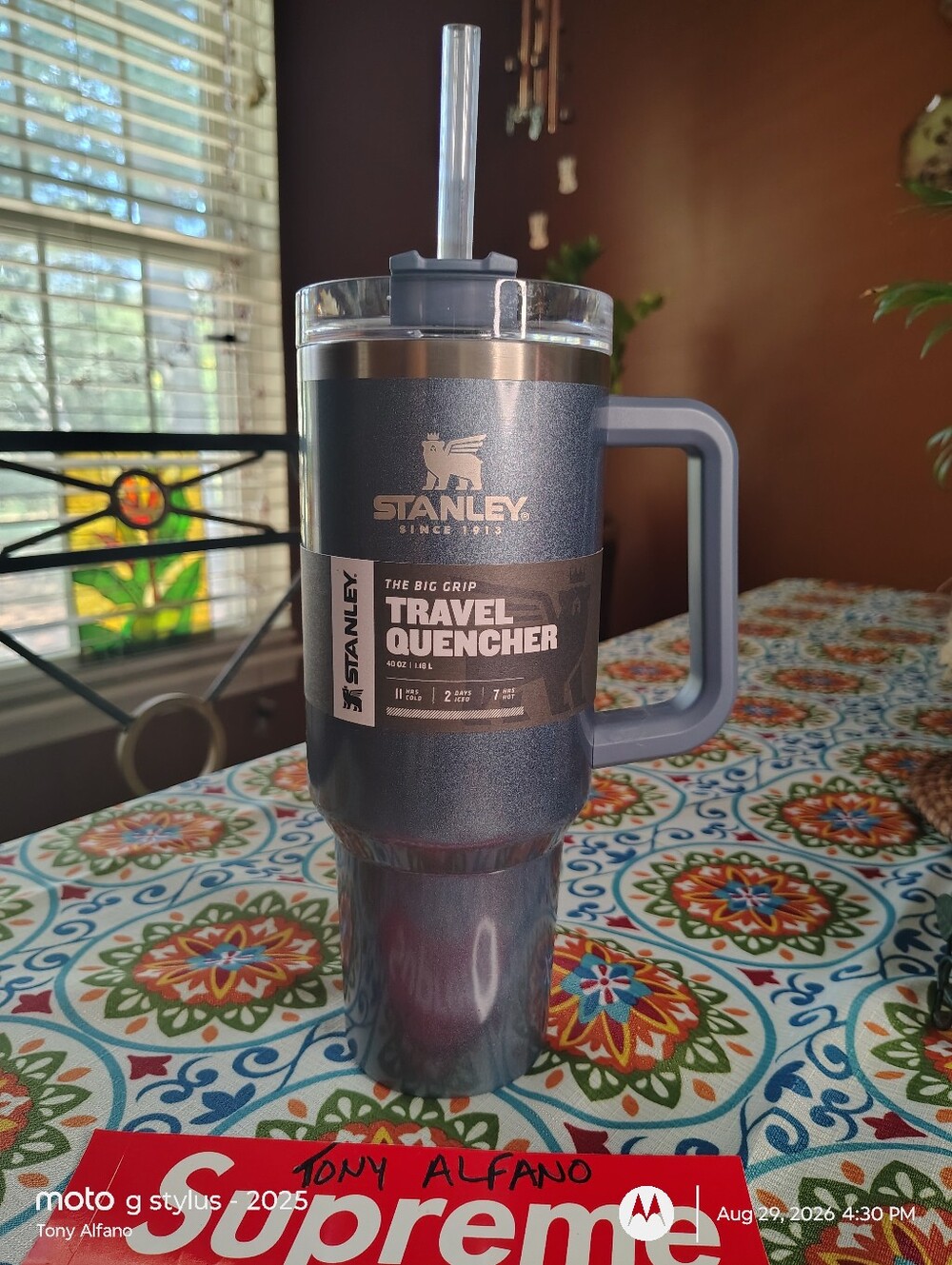 Stanley OG Midnight Perlescent 40oz Quencher BNWT - In Hand Ships Fast